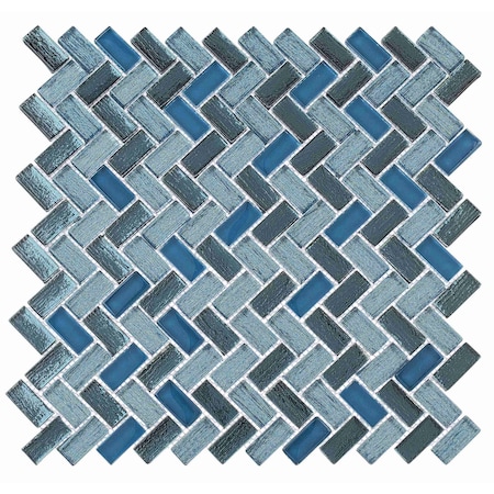 Andova Tiles SAMPLE-Velmo 1 in. x 1.25 in. Glass Mosaic Wall Tile SAM-ANDVEL1015